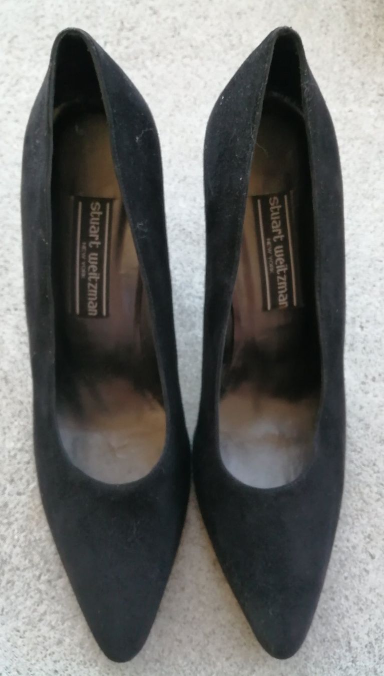 Stuart Weitzman Scarpe da donna: Pumps Stuart Weitzman, Wildleder, Schwarz, Grösse  40 1/2 – Usato da Schaffhausen venduto da Domifran