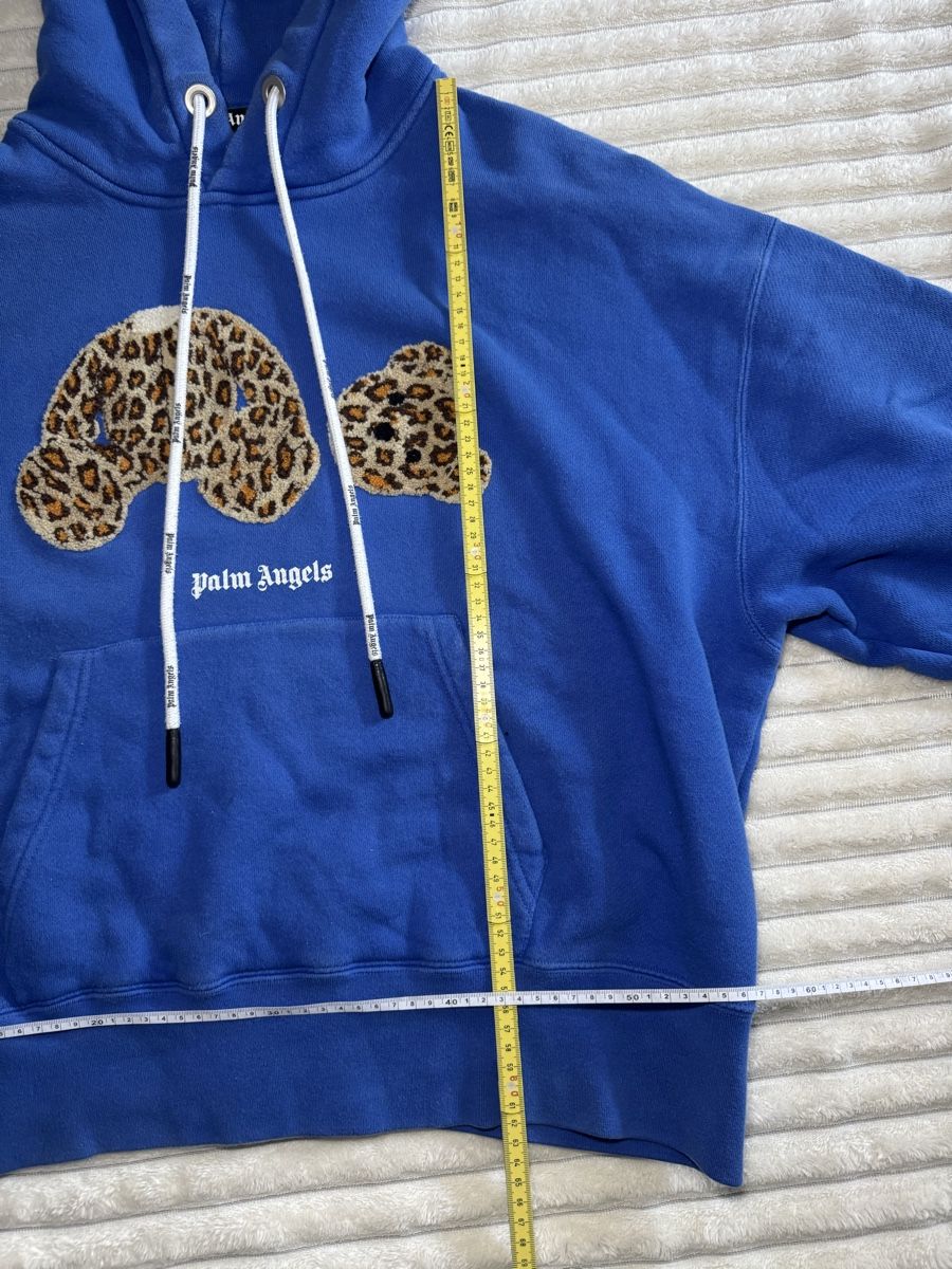 Palm Angels Maglioni & Felpe: Original Palm Angels Leopard Bear Hoodie Blau – Usato da Vionnaz venduto da b_f_d_r_g 1