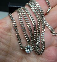 Collier argent avec diamant de moissanite de 1 ct certifié