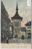 Bern - Der Zeizglockenturm - Tram - animee - Litho