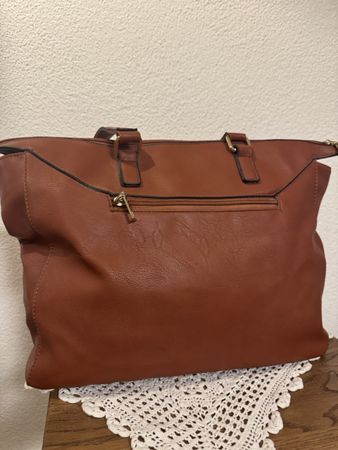Umhängetasche braun Kunstleder guter Zustand