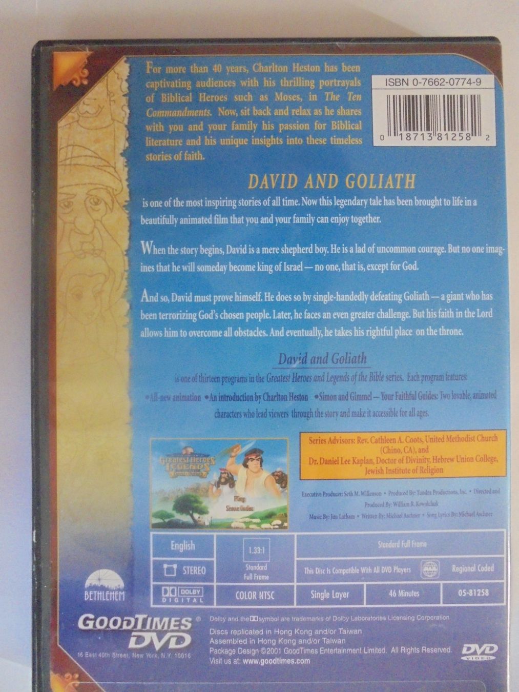 Tutti i DVDs: " David and Goliath " DVD in english – Usato da Crissier venduto da Promopost 1