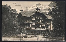 AK Kandersteg, Hotel Central mit Bergen