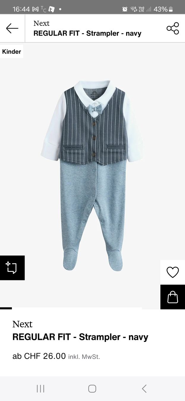 Next Pantaloni: Baby Strampler festlich, Grösse 74 – Usato da Eschenbach SG venduto da SanFranciscoCalifornia