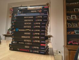13 Drei Fragezeichen Bücher und 1 Drei Ausrufezeichen Buch
