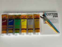 Leinwand-Set inkl. Tempera Farben Koh-I-Noor