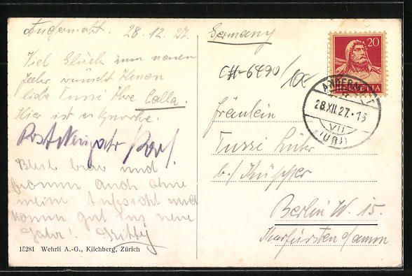 Cartoline postali: AK Andermatt, Strassenpartie im Winter – Usato da Berlin venduto da bartko-reher 1