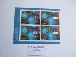 Viererblock mit Ort Ersttagsstempel 6015 Reussbühl