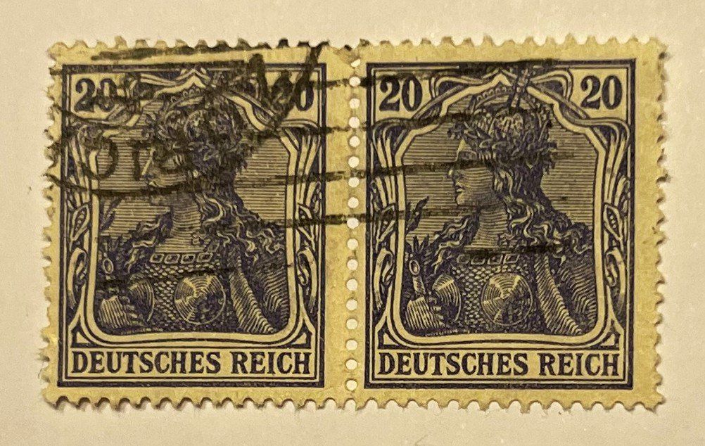 Tutti i francobolli: 1902 Germania Deutsches Reich 20Pf. – Usato da Oftringen venduto da Vucki