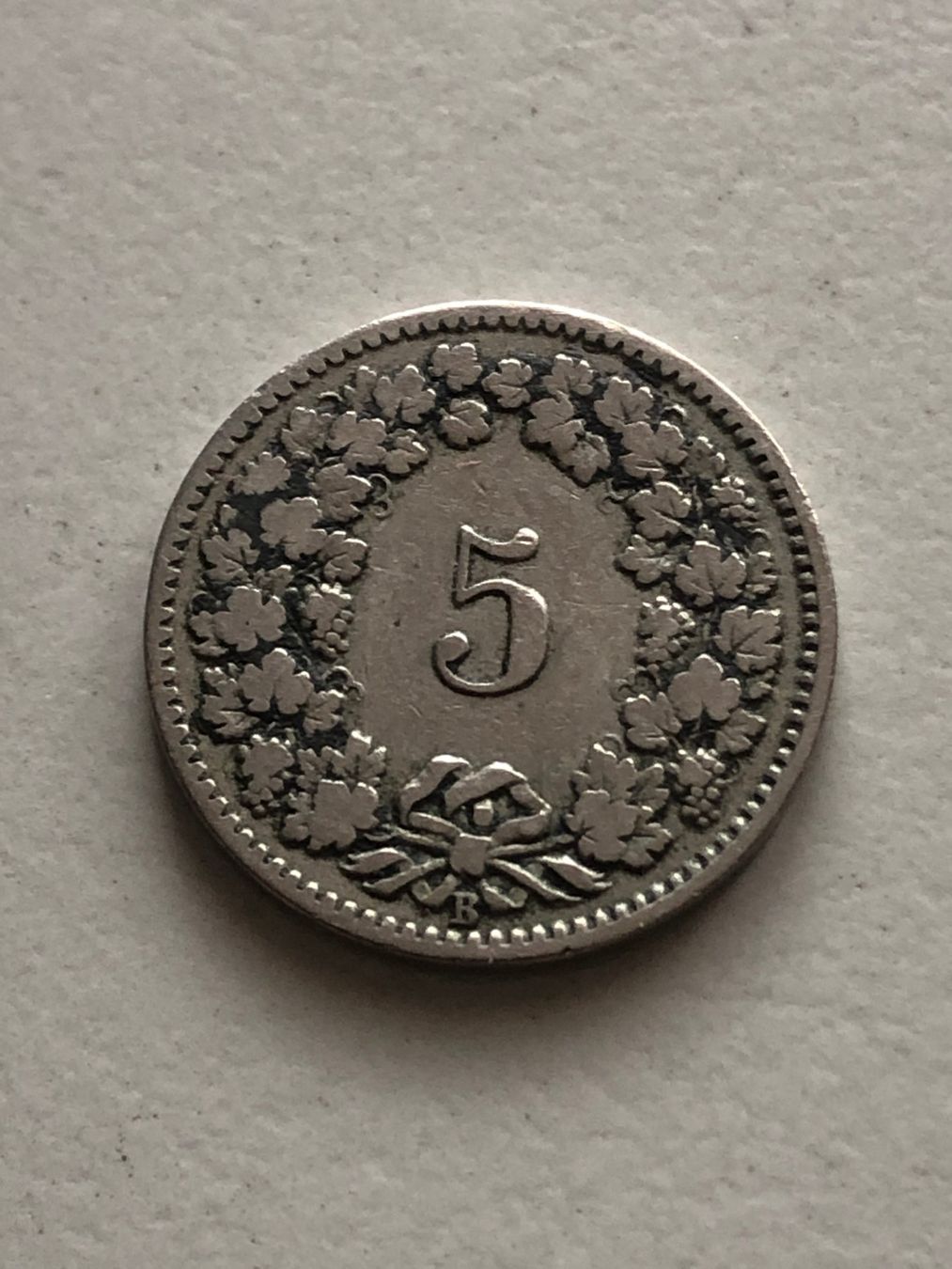 Alle Münzen: 5 Rp. 1904 – Gebraucht aus Schötz von Odpa 1