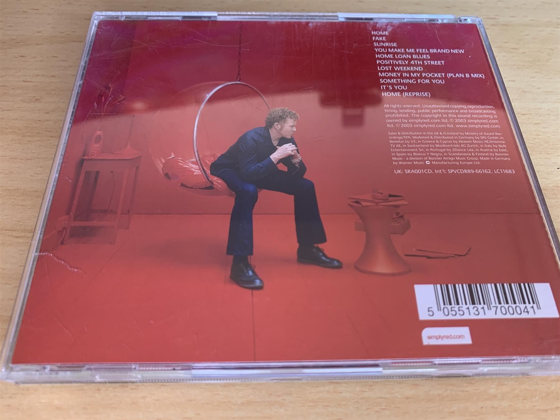 CDs: Simply Red – Home – Gebraucht aus Rikon im Tösstal von Alpenmutz 1