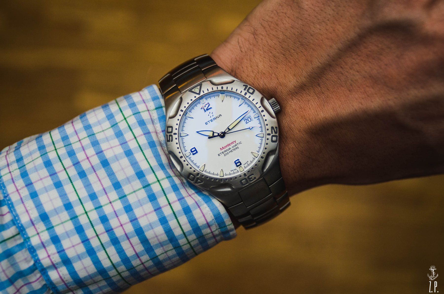 Eterna Orologi: Eterna Monterey Automatic White Dial Selten Model - 200m – Usato da Boswil venduto da ZPwatches 8