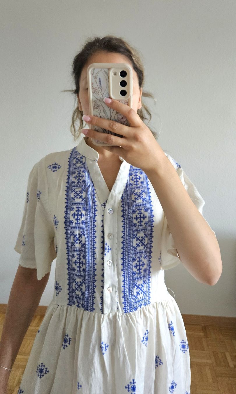 Kleider: Robe en coton – Neu (gemäss Beschreibung) aus Nyon von nay_y72c 1
