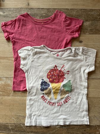 2 lupilu Shirts Gr. 86/92 Mädchen Sommer 👍