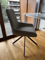 Bürostuhl Drehstuhl Stoff Beige Metallgestell gut erhalten