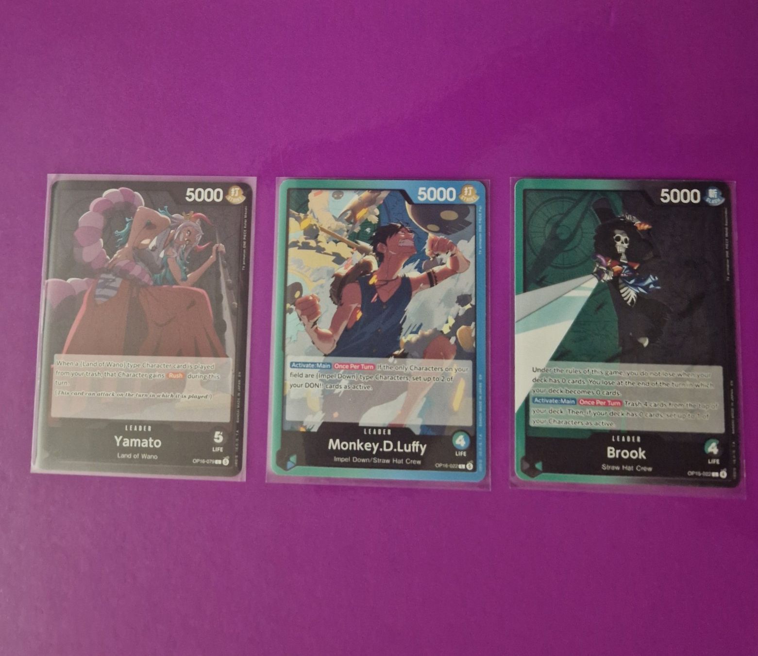 Bandai Sammelbilder & Trading cards: Lotto ONE PIECE Leader – Neu (gemäss Beschreibung) aus Agno von hen_b8pm