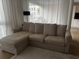Gemütliche Couch beige 