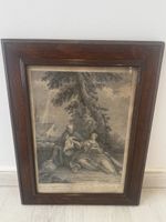 Rare gravure XVIIe "L'Hermite en queste" – Atelier Bonnart 