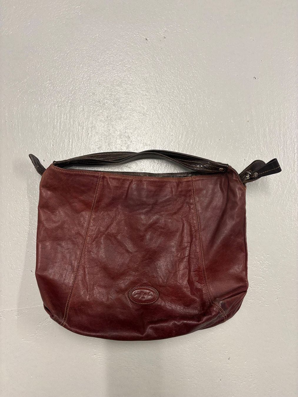 Borse da donna: Sofia Cardoni Ledershopper bordeaux braun Schultertasche – Usato da Regensdorf venduto da secondchancefashion 6