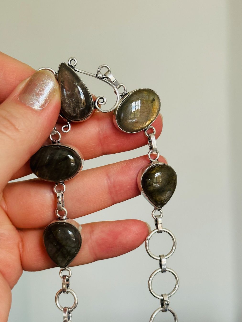 Bracciali & Braccialetti: Labradorite Gemstone Bracelet 7-8" – Nuovo e nell'imballaggio originale da Genève venduto da AGBERG 5