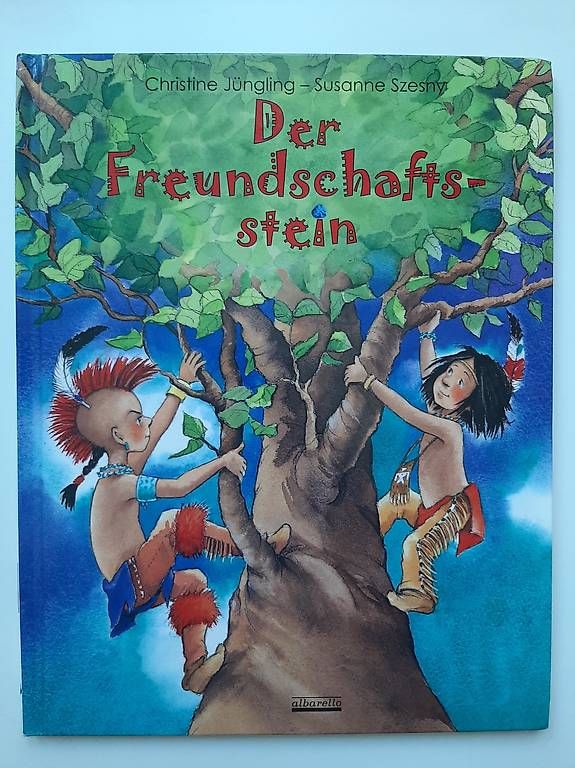 Bücher: Kinderbuch "Der Freundschaftstein" mit Indianer, farbig – Gebraucht aus Basel von Renato_hirzi