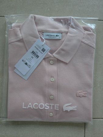 Rosafarbenes Lacoste Polo Gr. 34