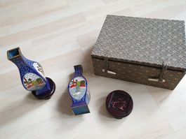 Chinesische 13.5 cm hohe Vasen
