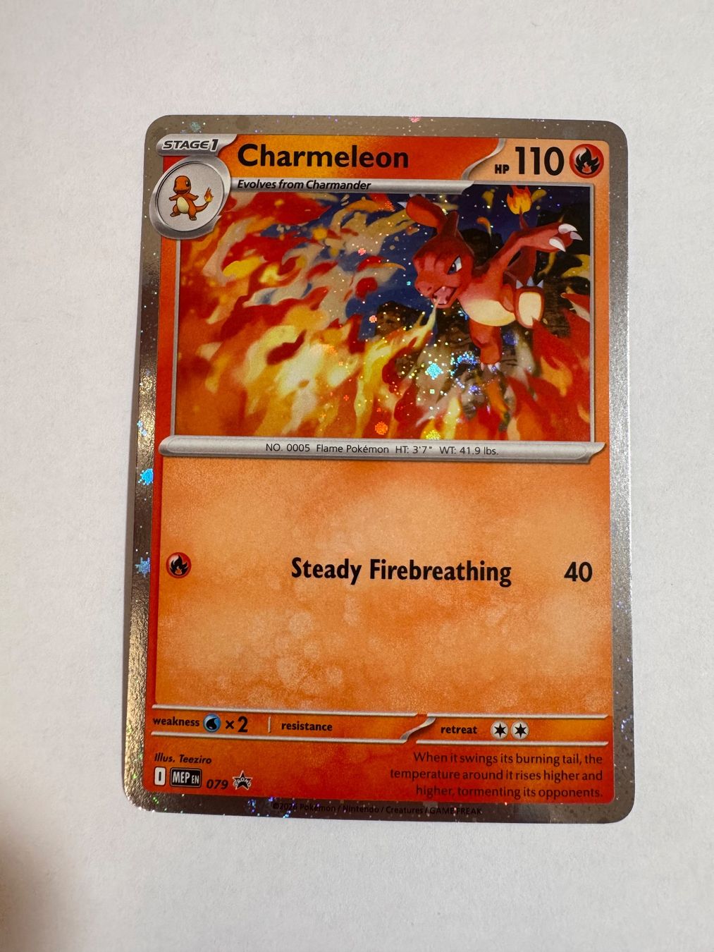Pokémon Sammelbilder & Trading cards: Pokémon Karte - Charmeleon - MEP 078 - ENG – Neu (gemäss Beschreibung) aus Staad SG von miaCards