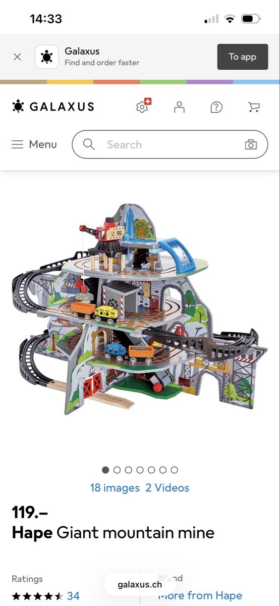 Hape Giocattoli: Hape Giant Mountain Mine – Usato da Uster venduto da dod_h6nw 1