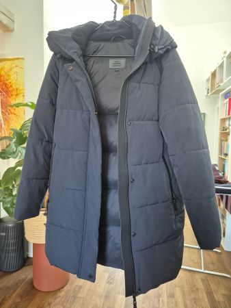 Khujo dark blue long winter coat size S