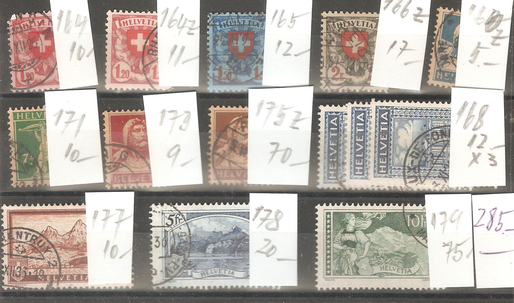 Tous les timbres: 14 Werte gest. – D'occasion à Lausanne par Whorvath