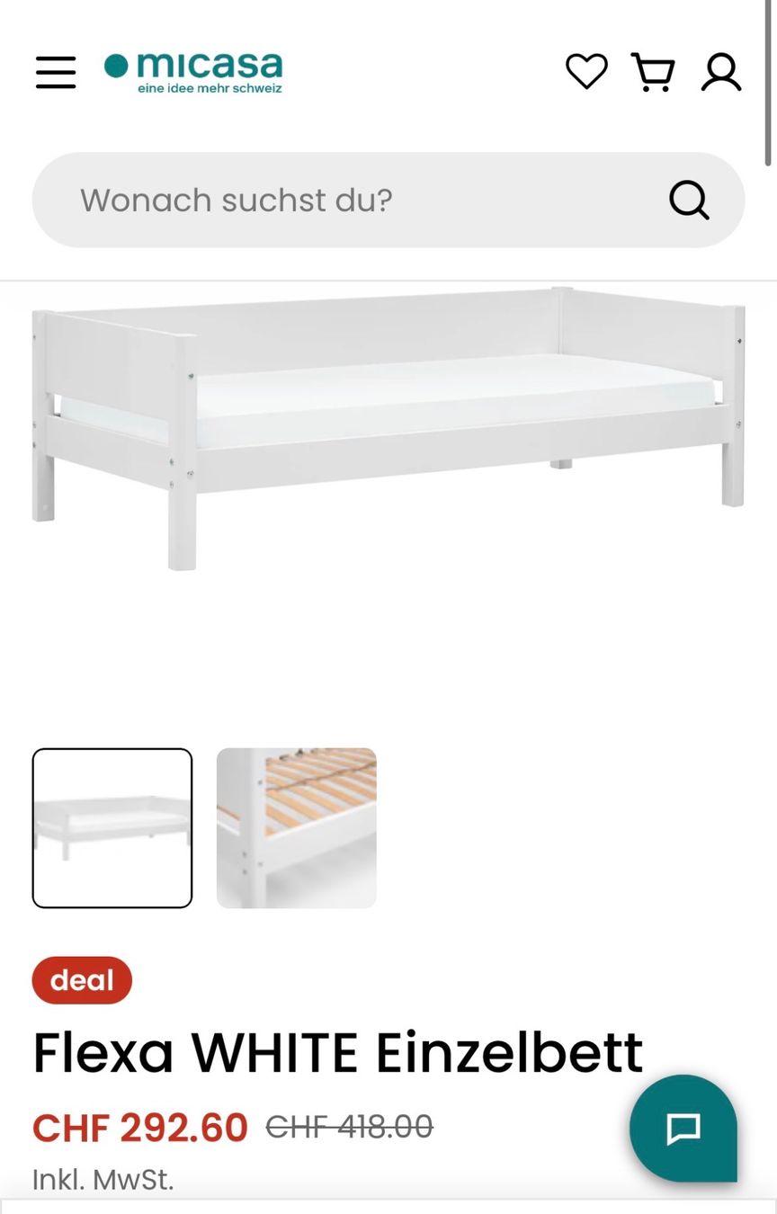 Flexa Letti: Bett Flexa white von Micasa – Usato da Wagen venduto da Ramona01 3