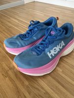 Hoka Bondi 8 Women's Running Shoes - Blue/Pink - Size US8