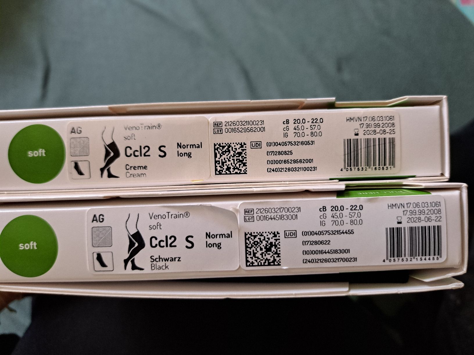 Calze & Collant: 2 paar Kompressionsstrümpfe inkl. Handschuhe – Usato da Wabern venduto da jsterls 3
