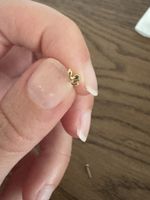 Gold Snake Earring Piercing Internally Threaded