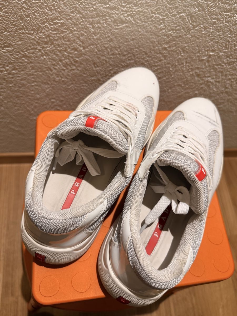 Prada Scarpe da uomo: Prada Sneakers American Cup White – Usato da Adliswil venduto da AyresN. 2
