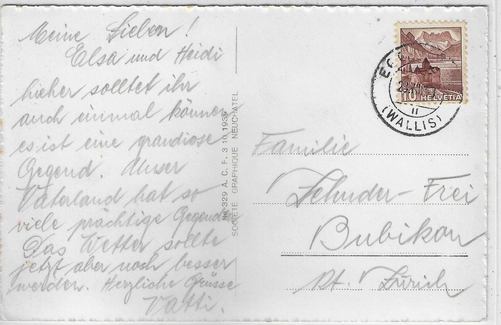 Cartoline postali: Merjelensee und Aletschgletscher – Usato da Ettingen venduto da Kartenplanet 1