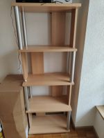 Stabiles Regal 4 Böden Holz/Metall, gut erhalten!