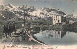 Poschiavo (GR) Bernina Hospiz Pferdekutsche Sorgfalt