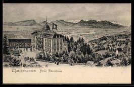 AK Walzenhausen, Hotel Rheinburg, 1908