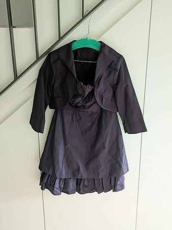 Abendkleid, Cocktailkleid, trägerloses, kurzes Kleid 