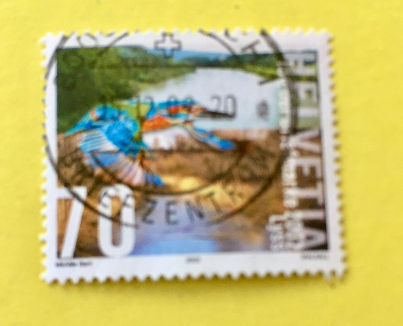 Tutti i francobolli: Nr.1071 Eisvogel  GESTEMPELT 2002    – Usato da Aarau venduto da Billa007