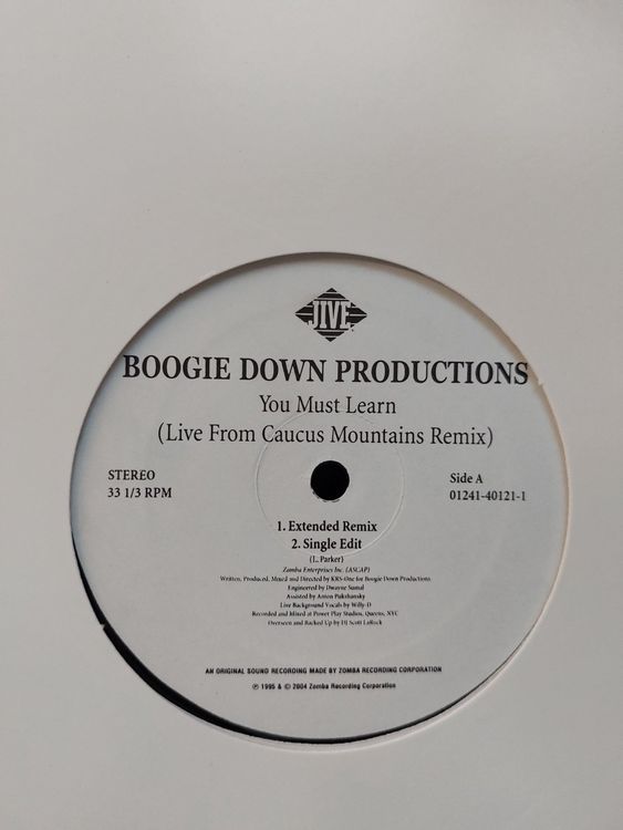 Boogie Down Productions You Must Learn 12 Hip Hop Kaufen Auf Ricardo