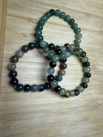 Perlenarmband Set Naturstein mehrfarbig 3 Stück NEU