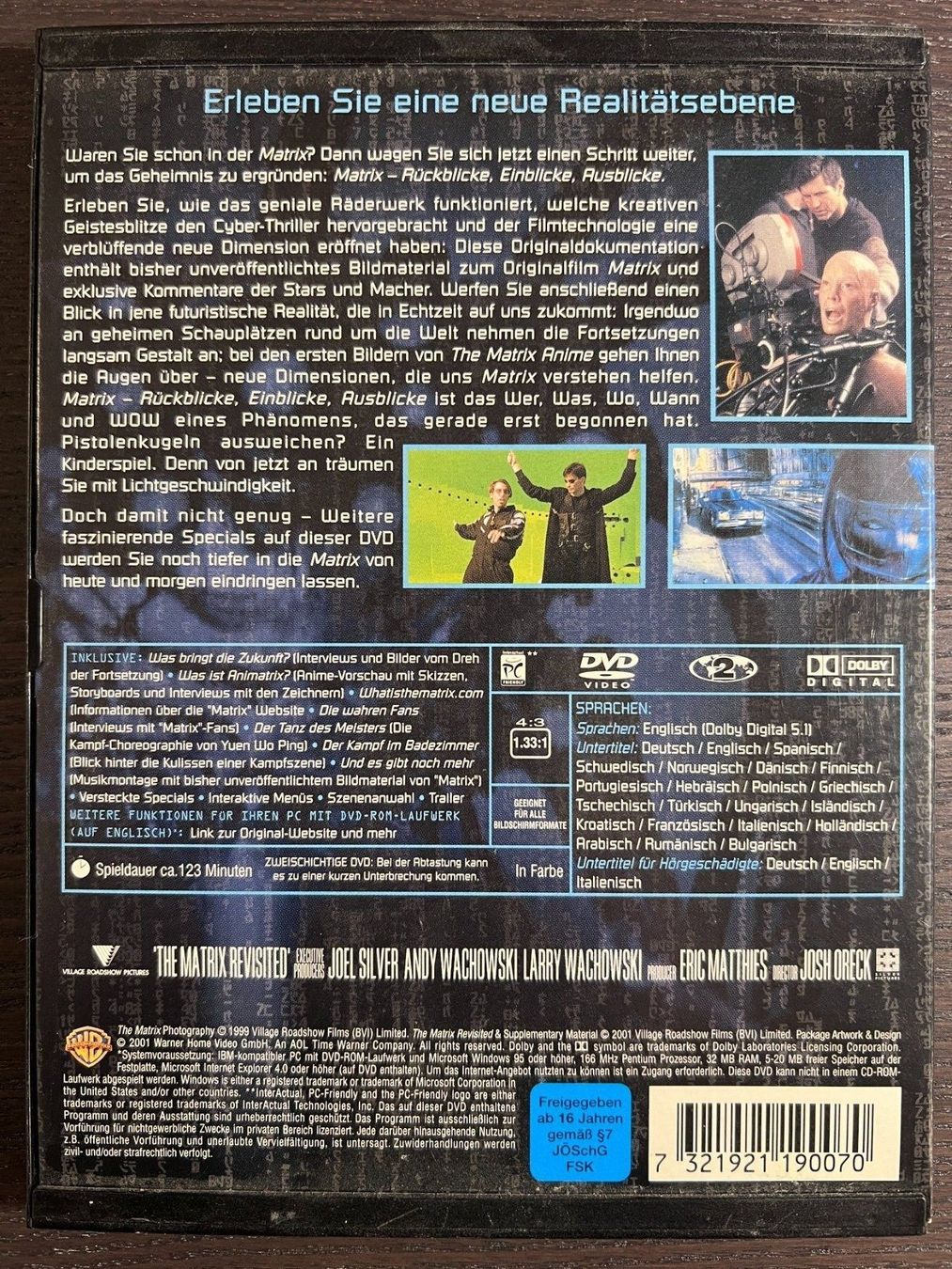 Alle DVDs: Matrix - Rückblicke, Einblicke, Ausblicke – Gebraucht aus Zürich von FilmFreunde 1
