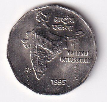 Tutti le monete: Indien 2 rupees 1995 ss-vorz – Usato da Neuchâtel venduto da karlpierrino 1
