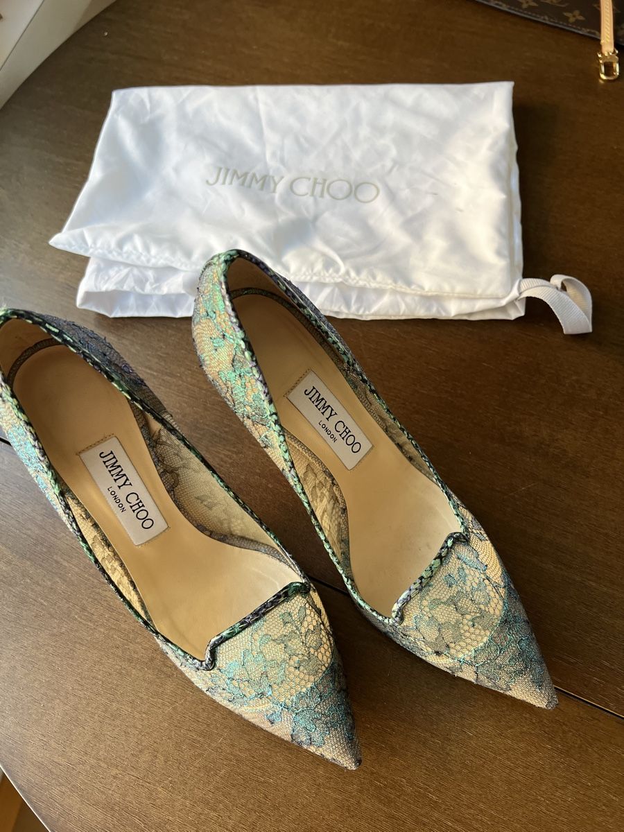 Jimmy Choo Damenschuhe: Jimmy Choo Spitzenpumps, High Heels Gr. 37 – Gebraucht aus Zürich von sellingmystuff1 4