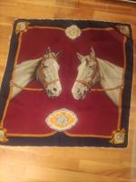 Seidentuch Foulard mit Motiv Pferd