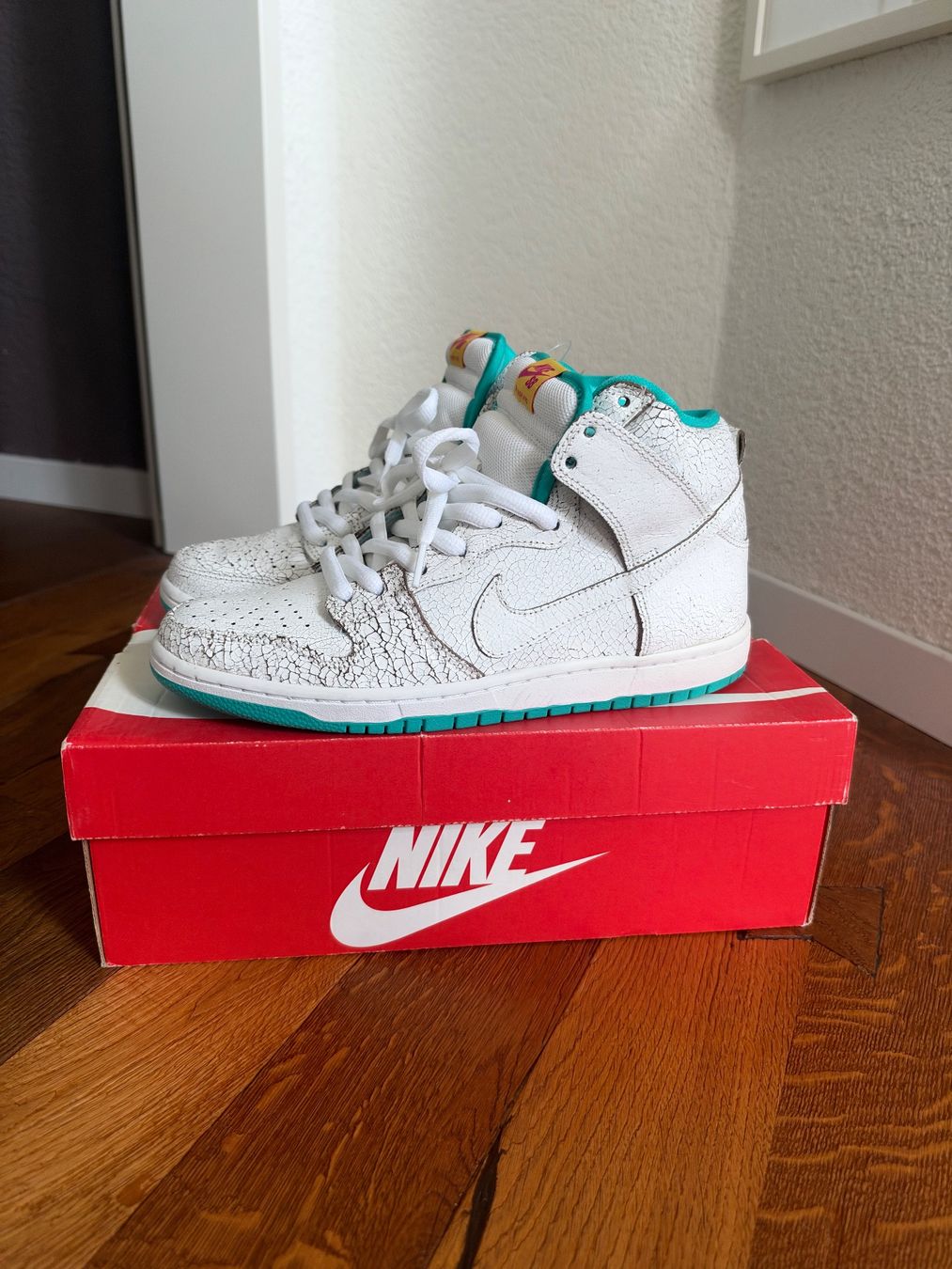 Nike Herrenschuhe: Nike Dunk High Flamingo US9 Sample – Neu und originalverpackt aus Watt von lou_m5tq 3