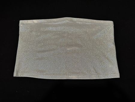 Glitzer Top Silber von H&M, Gr. S